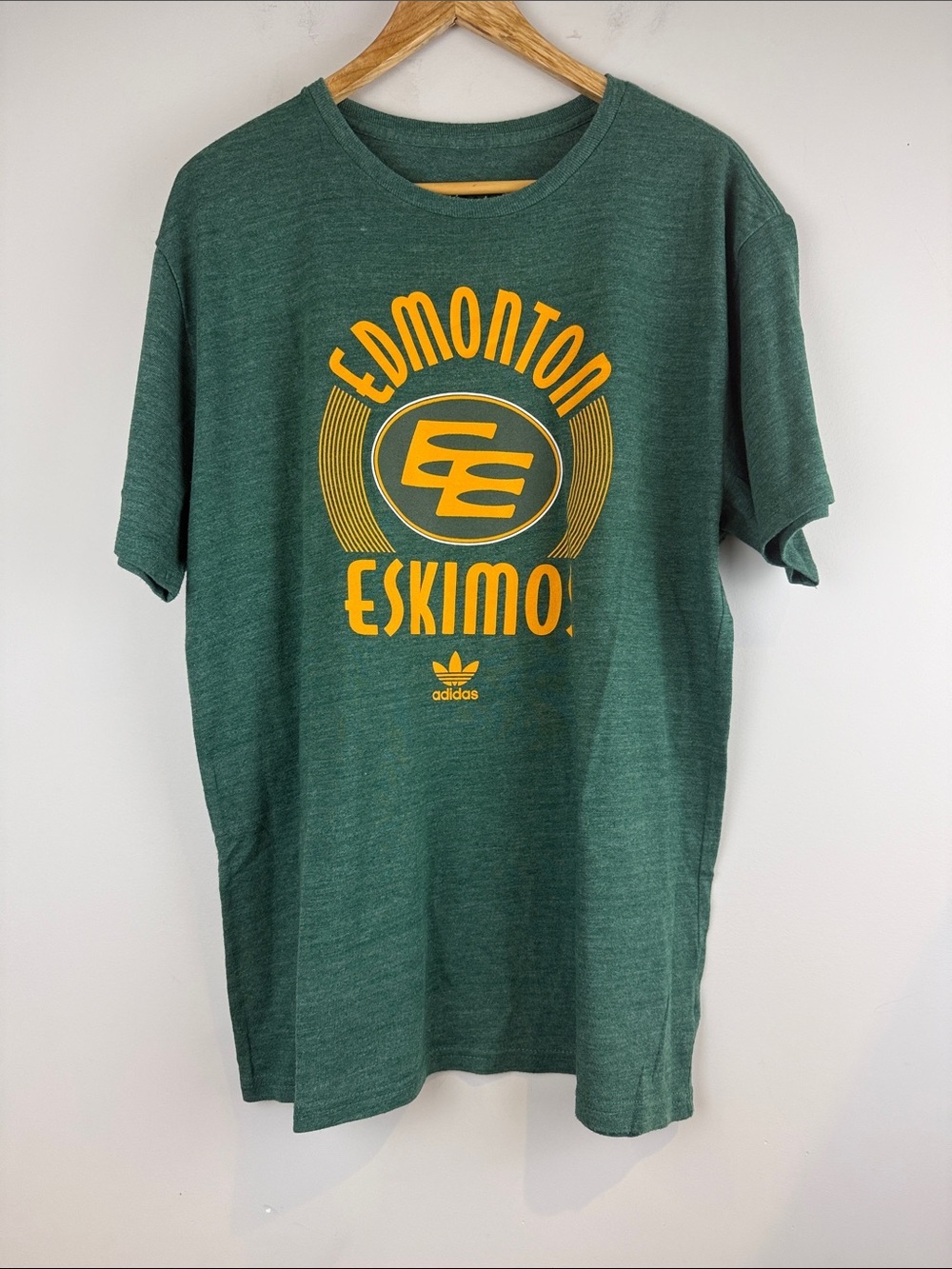 Adidas X Edmonton Eskimos CFL T-Shirt Green Size Large